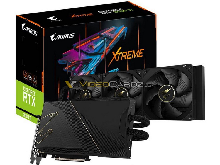  Gigabyte GeForce RTX 3090 Ti AORUS Xtreme WaterForce 